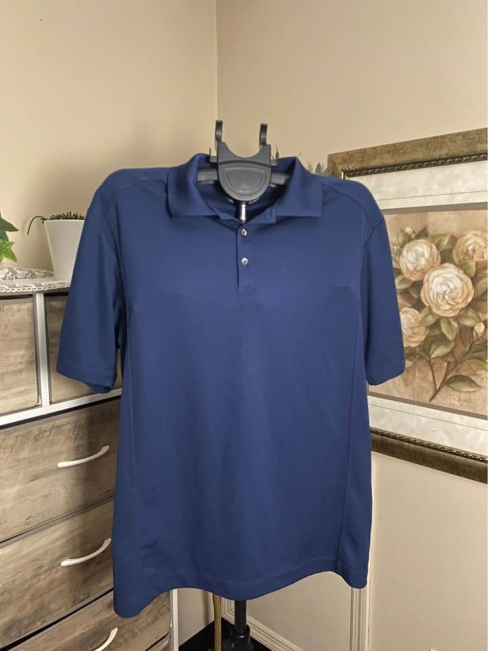 Nike Golf Dri-Fit Men’s Navy Blue Shirt - Medium